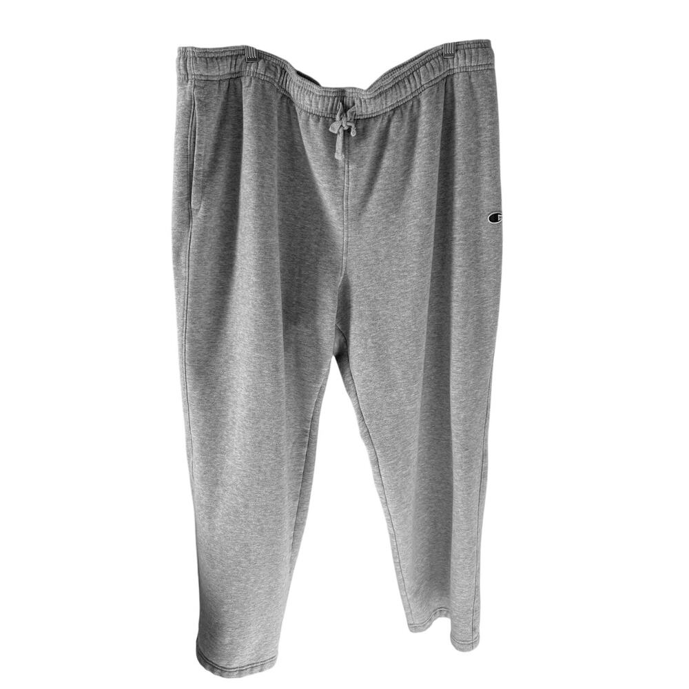 Champion Fleece Sweatpants with Pockets Gray Men's Size XXL